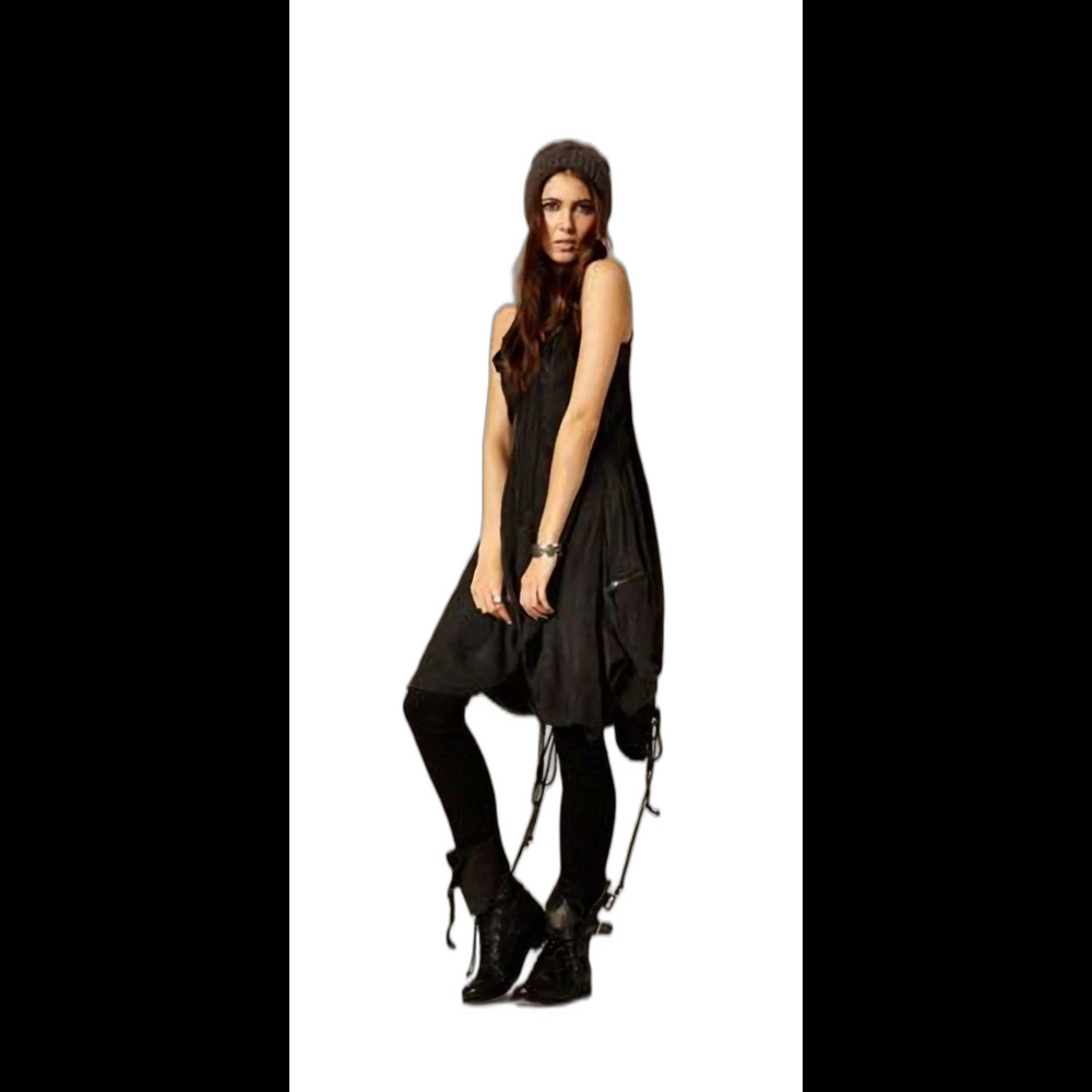 AllSaints Spitalfields Zeeda Dress Women’s Size 2 Black Rocker Style Dress